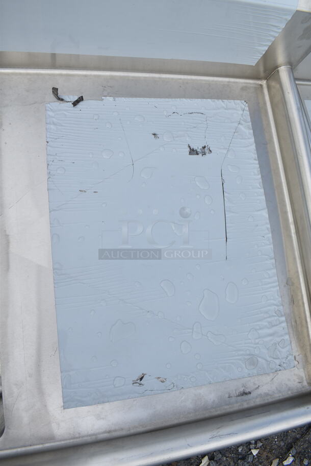 BRAND NEW SCRATCH AND DENT! Regency Spec Line Stainless Steel Single Bay Sink w/ Dual Drain Boards. No Legs.  - Image 4 of 7