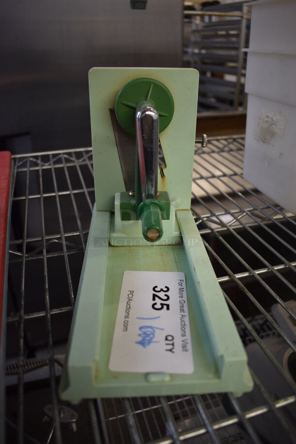 Green Poly Countertop Onion Cutter. 4.5x12x6.5 - Image 2 of 2