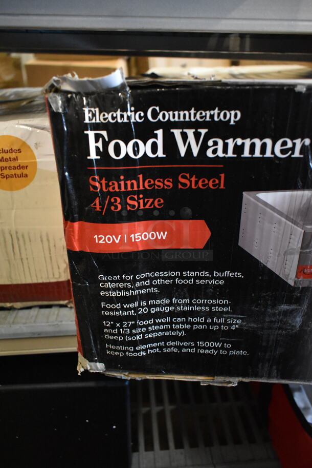 BRAND NEW SCRATCH AND DENT! Avantco 177W43 Stainless Steel Commercial Countertop Food Warmer. 120 Volts, 1 Phase. Tested and Working! - Image 4 of 5