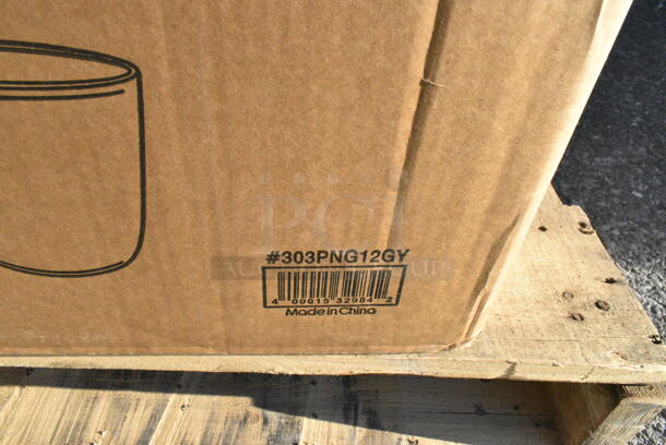 25 BRAND NEW Boxes Including V4025B Arcoroc Romeo 5 oz. Martini Glass by Arc Cardinal - 12/Case, 4 Box 303PNG12GY Acopa Pangea 12 oz. Ash Matte Porcelain Mug - 24/Case, 27140006CGN Carlisle 40006C09 Sparta 30" Green Multi-Purpose Cleaning Brush - 3" Bristle Diameter, 267010005 Choice Windsor 7" 18/0 Stainless Steel Dinner Fork - 12/Case, 267010008  Choice Windsor 8 3/8" Stainless Steel Dinner Knife - 12/Case, 267020002 Choice Dominion 5 7/8" 18/0 Stainless Steel Bouillon Spoon - 12/Case, 427CSRTBSBWB Lancaster Table & Seating Bistro Series Black and White Birdseye Weave Rattan Outdoor Side Chair, 274MOPBCKTBK Lavex 35 Qt. Black Mop Bucket & Side Press Wringer Combo, 128HD32COMBO Choice Heavy Duty 32 oz. Microwavable Translucent Plastic Deli Container and Lid Combo Pack - 240/Case, VacPak-It 186CVBZ812 8" x 12" Chamber Vacuum Packaging Bags with Zipper 3 Mil - 1000/Case, 999RP09 EcoChoice No PFAS Added Bamboo / Bagasse Blend 9" Plate - 125/Pack, 2 651CPDWLSS3 ServSense Wall-Mount Stainless Steel 32 - 44 oz. Cup Dispenser, 651CPDWLSS2 ServSense Wall-Mount Stainless Steel 10 - 24 oz. Cup Dispenser. 25 Times Your Bid!  - Image 3 of 12