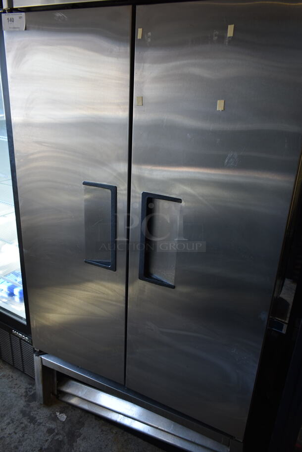 2016 True T-35 Stainless Steel Commercial 2 Door Reach In Cooler w/ Poly Coated Racks. 115 Volts, 1 Phase. Tested and Powers On But Does Not Get Cold - Image 3 of 6