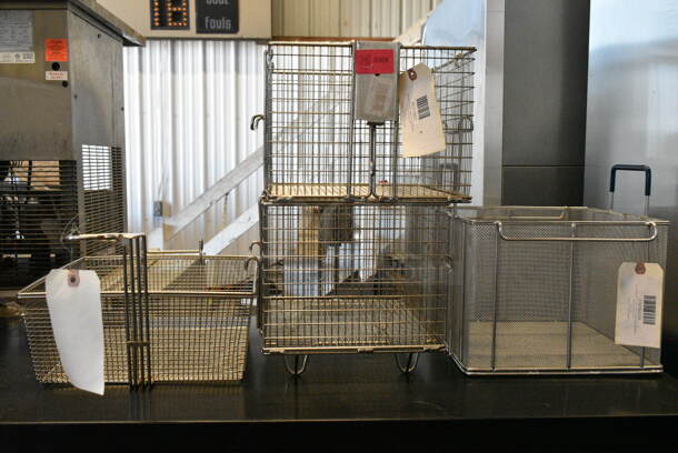 4 BRAND NEW SCRATCH AND DENT! Items; 119P980009 Anets P9800-09 13 3/4" x 12 1/4" x 5 1/2" Full Size Fryer Basket with Front Hook, 119P980079 Anets P9800-79 12" x 12" x 9" Stainless Steel Bulk Pasta Basket, 85317801 Henny Penny 17801 Basket for PFG600 Fryers, 85319501 Henny Penny 19501 Basket for PFE500 Fryers. 4 Times Your Bid! - Image 2 of 10