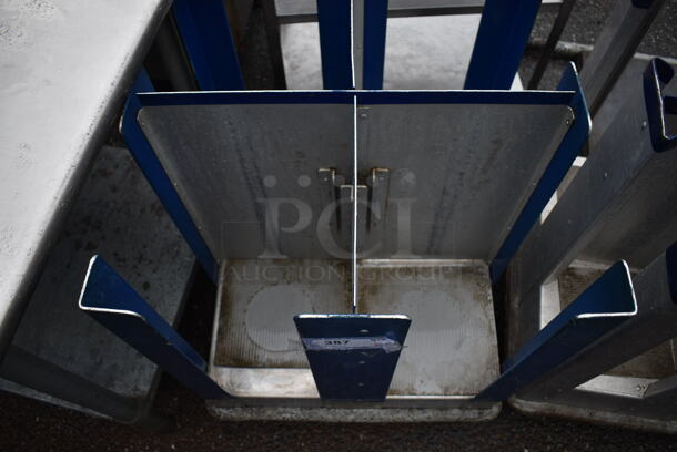 Metal Commercial Dish Cart on Commercial Casters. 22x22x32 - Image 4 of 5