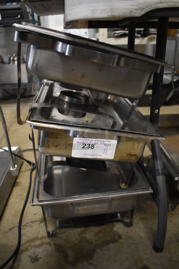 ALL ONE MONEY! Lot of 11 Various Metal Chafing Dishes w/ Drop In and Lid - Image 2 of 5