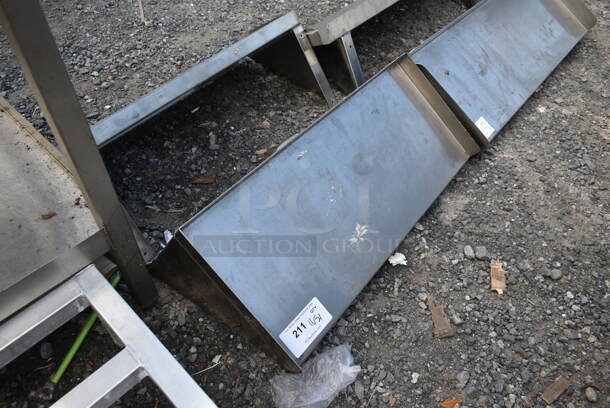 Stainless Steel Wall Mount Shelf. - Image 2 of 3