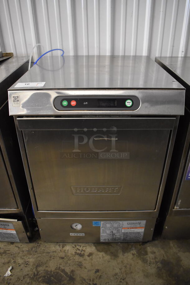 Hobart LXIH Stainless Steel Commercial Undercounter Dishwasher. 120/208-240 Volts, 1 Phase. 24x27x34