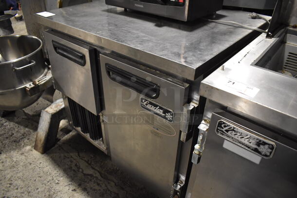 2016 Leader LB36 S/C Stainless Steel Commercial 2 Door Undercounter Cooler on Commercial Casters. 115 Volts, 1 Phase. 36x32x36. Tested and Does Not Power On - Image 2 of 5