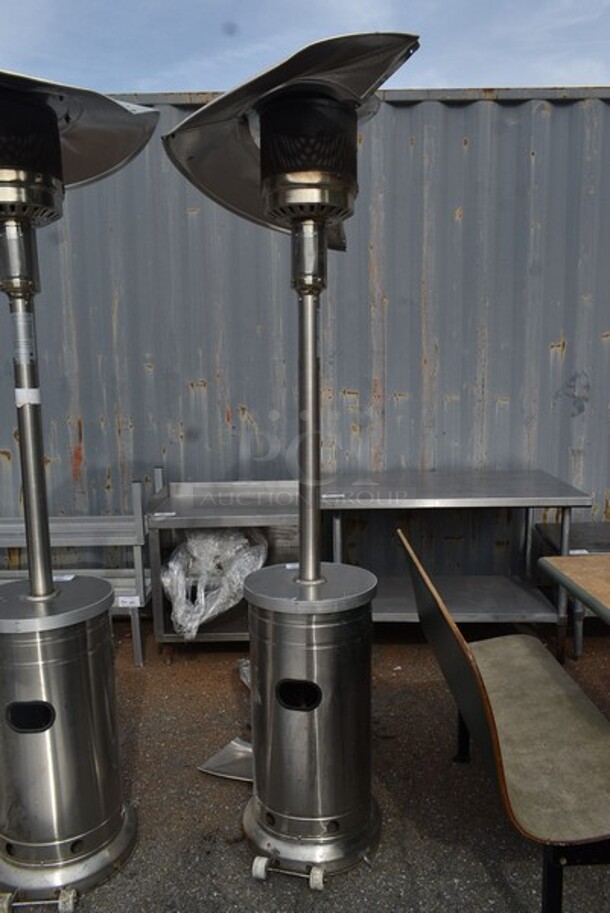 Style Selections NCZH-G-KMZMSS Metal Propane Gas Powered Outdoor Patio Heater. 48,000 BTU.  - Image 1 of 6
