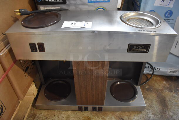 Bunn VPS Stainless Steel Commercial Countertop 3 Burner Coffee Machine. 120 Volts, 1 Phase. 23x8x19 - Image 1 of 6