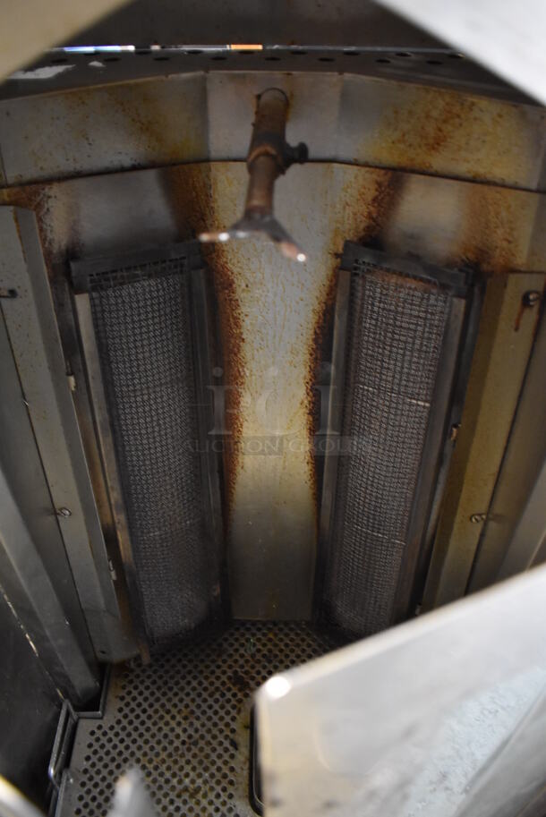 Stainless Steel Commercial Countertop Natural Gas Powered Gyro Machine. 17x19x42 - Image 5 of 6