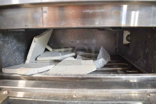 2023 Crosson CPO-160 Stainless Steel Commercial Countertop Electric Powered Pizza Oven w/ Broken Cooking Stone. 120 Volts, 1 Phase. Tested and Working! - Image 4 of 5