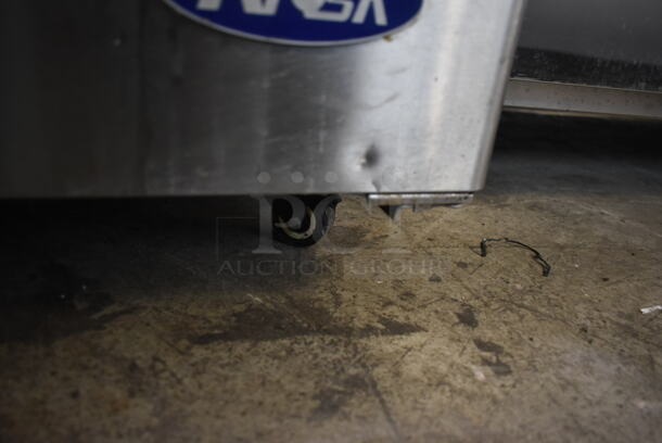 2020 Atosa MGF8403GR Stainless Steel Commercial Undercounter 2 Door Cooler on Commercial Casters. 115 Volts, 1 Phase. Tested and Working! - Image 4 of 7