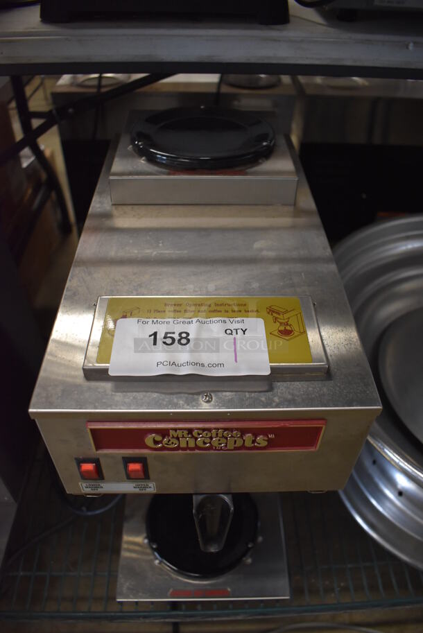 Mr Coffee RB-2 Stainless Steel Commercial Countertop Single Burner Coffee Machine w/ Poly Brew Basket. 120 Volts, 1 Phase. 9x19x17 - Image 4 of 6