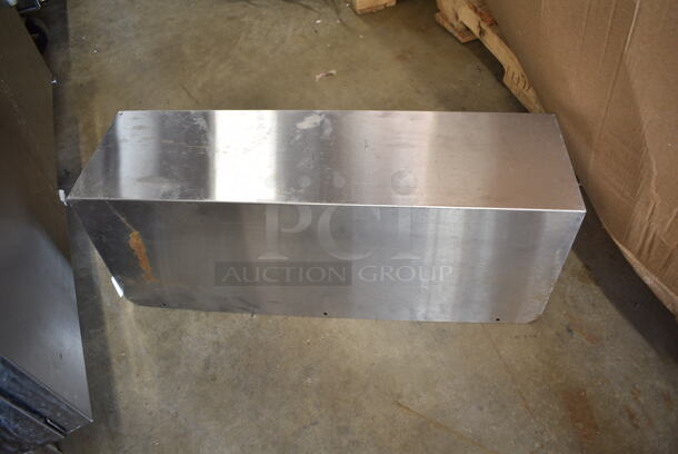 2 Stainless Steel Items; Wall Mount Shelf and Sandwich Board Lid Back. 42x12x13, 28x11x9. 2 Times Your Bid! - Image 5 of 5