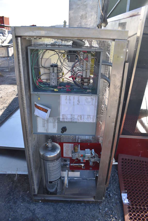 9' Captive Aire Stainless Steel Commercial SELF CONTAINED Grease Hood w/ Make Up Air Vent. 108x24x66 - Image 7 of 8