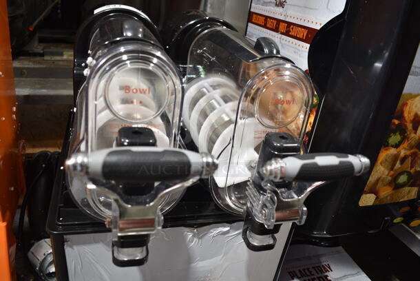BRAND NEW SCRATCH AND DENT! Vevor XRJ3LX2 Stainless Steel Commercial Countertop Slushy Machine. 110-130 Volts, 1 Phase. Tested and Working! - Image 4 of 7