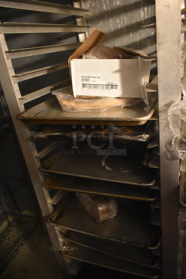Metal Commercial 3 Section Pan Rack. (dish room) - Image 2 of 7