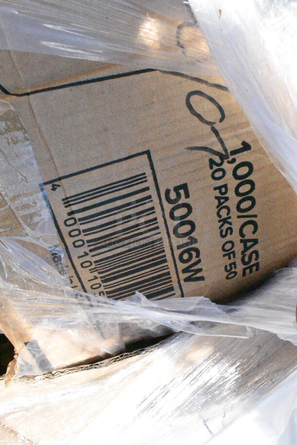 15 BRAND NEW Boxes Including 2 Box 129MCR24B Choice 24 oz. Black Round Microwavable Heavy Weight Container with Lid 7 1/4" - 150/Case, 50016W Choice 16 oz. White Poly Paper Hot Cup - 1000/Case. 15 Times Your Bid!  - Image 9 of 10