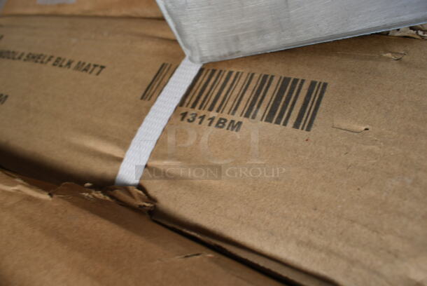 Box of 4 BRAND NEW SCRATCH AND DENT! 1311BM Black Gondola Merchandiser Shelf - Image 3 of 3