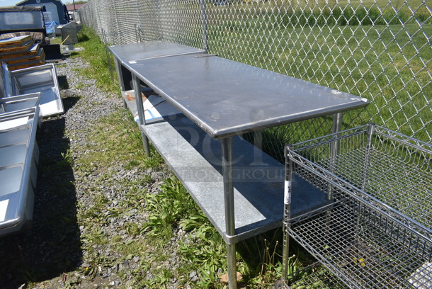 Stainless Steel Table w/ Can Opener Attachment and Undershelf - Image 3 of 3