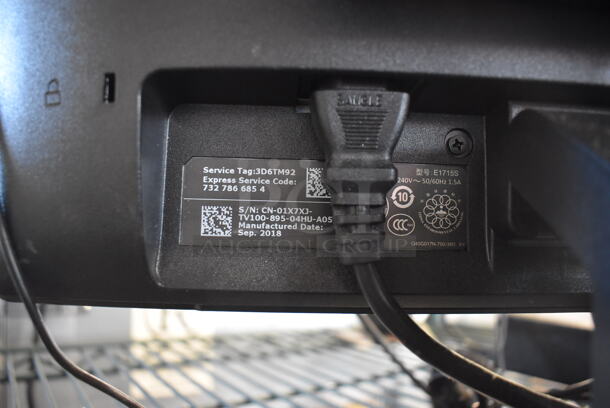 Dell E1715S 17" Computer Monitor w/ Computer Keyboard  - Image 5 of 5