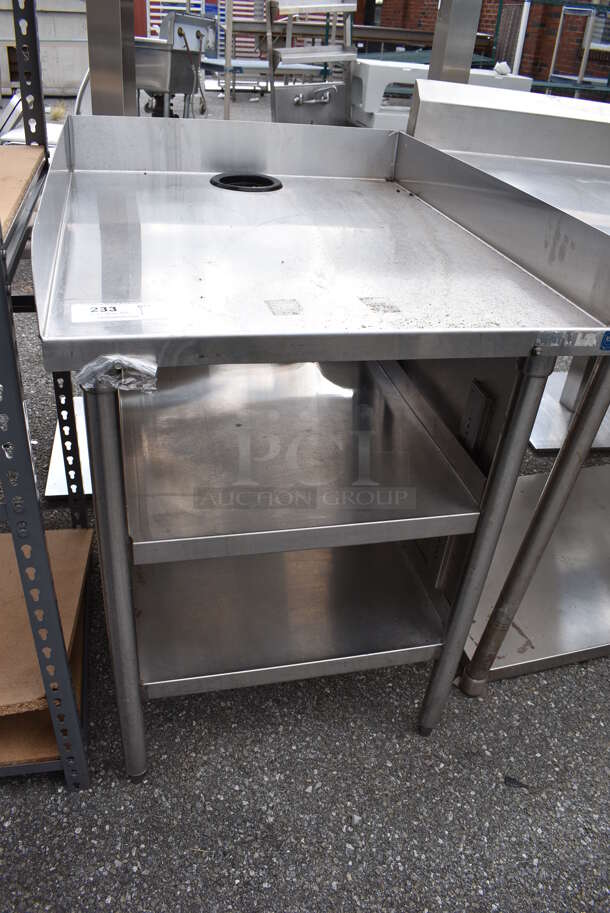 Stainless Steel Commercial Table w/ Under Shelves. 26x32.5x38 - Image 7 of 9
