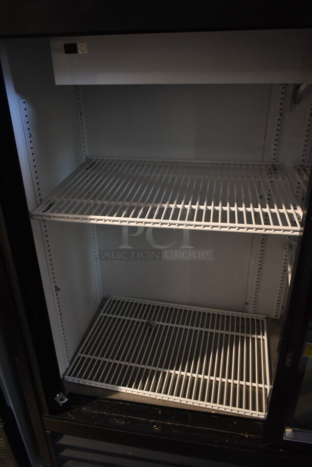 2019 True GDM-41SL-48-HC-LD Metal Commercial 2 Door Reach In Cooler Merchandiser w/ Poly Coated Racks. 115 Volts, 1 Phase. Tested and Working! - Image 3 of 5