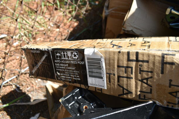 PALLET LOT of 12 BRAND NEW SCRATCH AND DENT! Items Including Flat FBT2084A01 Auto Adjust UR22 Table Base Parts, 164TB5222 Lancaster Table & Seating 5" x 22" Straight Cast Iron Table Base Plate, 164TCOLROD25 Lancaster Table & Seating 25 3/16" Standard Height Table Base Column and Rod, 164TS1000 Lancaster Table & Seating 10" Cast Iron Table Base Spider, 164TCOLRD437 Lancaster Table & Seating 37 1/2" x 4" Bar Height Table Base Column and Rod. 12 Times Your Bid!  - Image 5 of 12