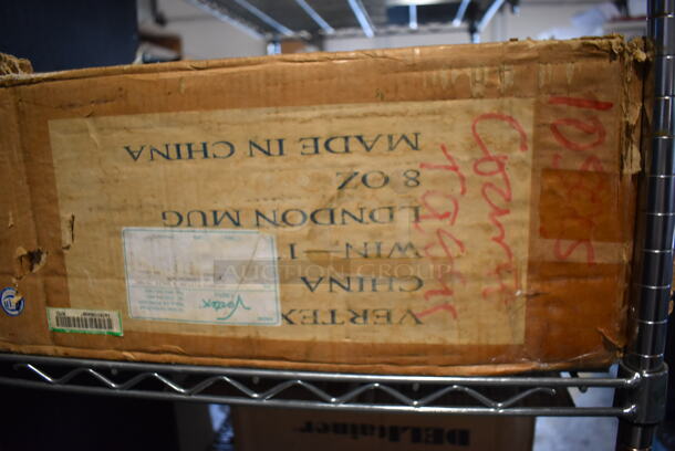 17 BRAND NEW IN BOX! White Ceramic Mugs. 3x3x4. 17 Times Your Bid! - Image 3 of 4