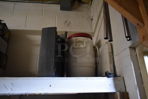 ALL ONE MONEY! Lot of Various Items Including Poly Beverage Holder Dispensers and Portable Cooler. (hallway) - Image 6 of 6