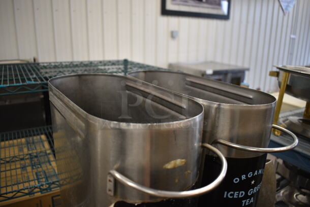 2 Stainless Steel Beverage Holder Dispensers. No Lids. 6x15x22. 2 Times Your Bid! - Image 3 of 4