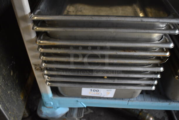 9 Stainless Steel Full Size Drop In Bins. 1/1x4. 9 Times Your Bid! - Image 2 of 4