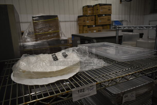ALL ONE MONEY!  Tier Lot of Various Items Including Poly Full Size Drop In Bin Lids and Brew Basket Filters - Image 3 of 3