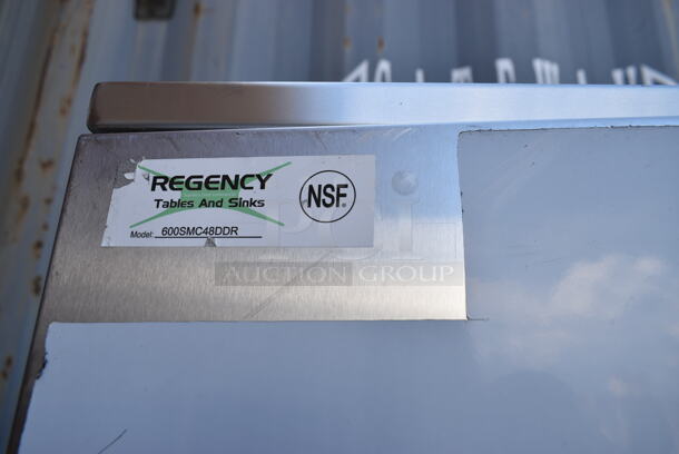 BRAND NEW SCRATCH AND DENT! Regency 600SMC48DDR Stainless Steel Commercial 2 Door Mop Sink Cabinet. - Image 5 of 5