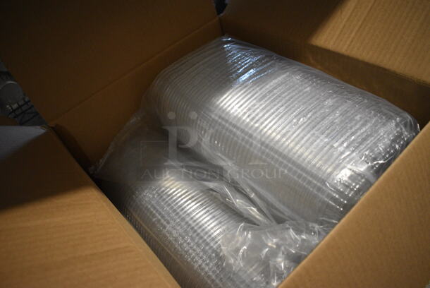 Box of BRAND NEW Clear Plastic Lids - Image 2 of 3