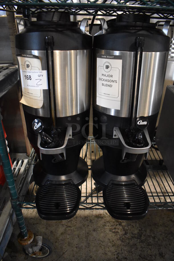 2 Curtis TXSG1501S600 Stainless Steel Coffee Urn Dispenser. 9x14x23. 2 Times Your Bid! - Image 1 of 5