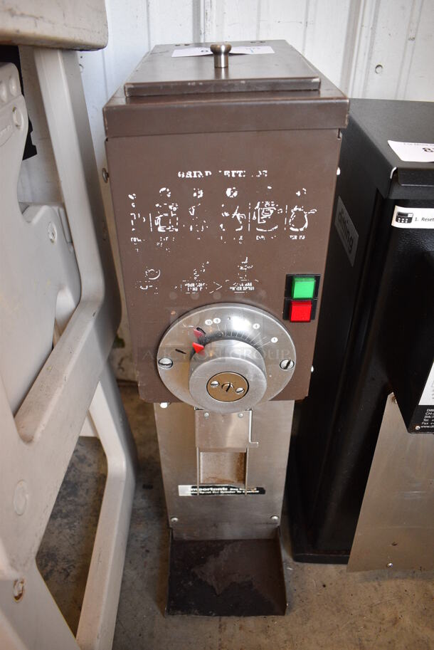 Grindmaster Metal Commercial Countertop Espresso Bean Grinder. 7.5x14x28. Tested and Working! - Image 1 of 6