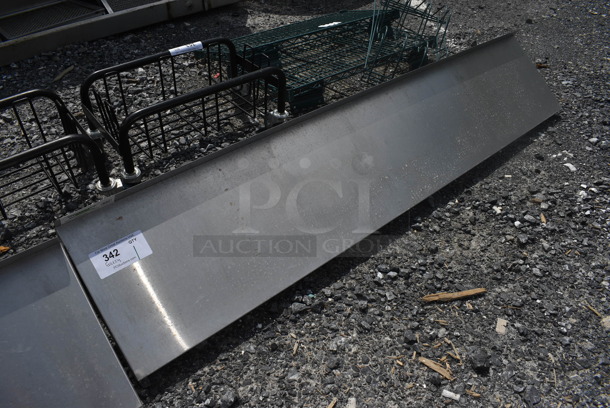 Stainless Steel Shelf w/ Wall Mount Brackets. 60x12x12 - Image 1 of 3