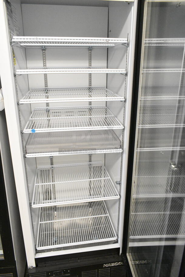 2019 Habco SE18 Metal Commercial Single Door Reach In Cooler Merchandiser w/ Poly Coated Racks. 115 Volts, 1 Phase. Tested and Working! - Image 3 of 4