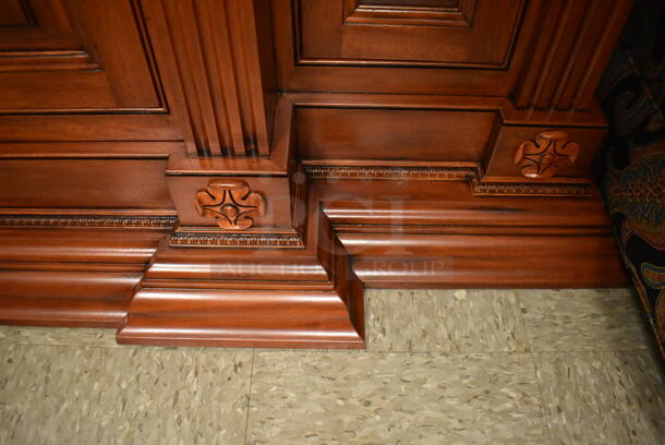 Wooden 4 Door Cabinet.  - Image 9 of 9