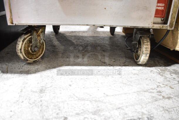 Stainless Steel Commercial 2 Drawer Warmer on Commercial Casters. Tested and Does Not Power On - Image 2 of 6