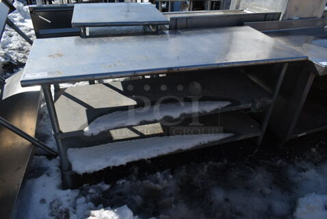Stainless Steel Commercial Table w/ 2 Under Shelf.