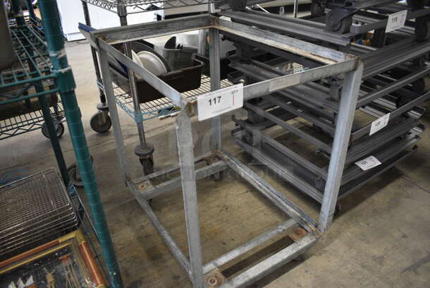 Metal Commercial Transport Rack on Commercial Casters. 21x29x28 - Image 3 of 4
