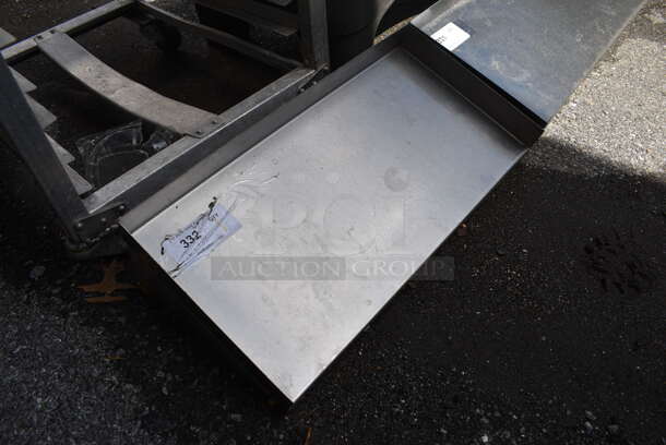 Stainless Steel Commercial Wall Mount Shelf w/ Brackets. 24x12x8 - Image 2 of 4