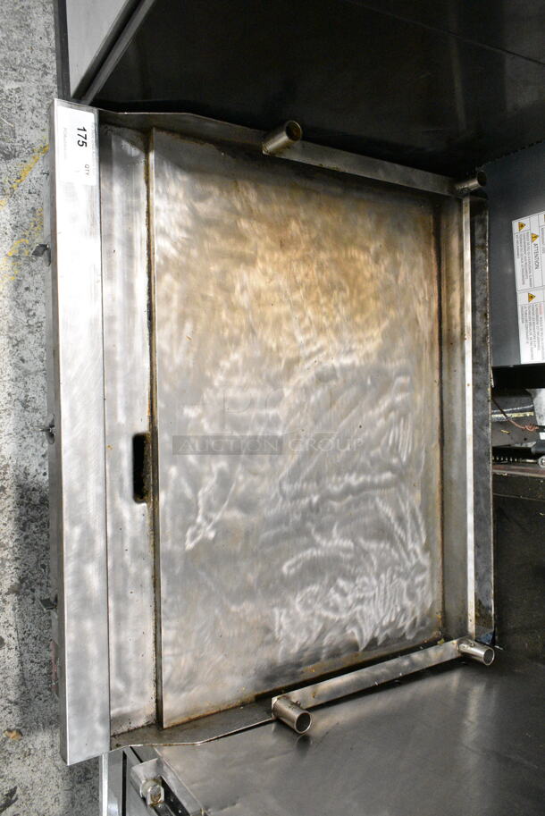 Bakers Pride Stainless Steel Commercial Countertop Natural Gas Powered Flat Top Griddle.  - Image 4 of 6