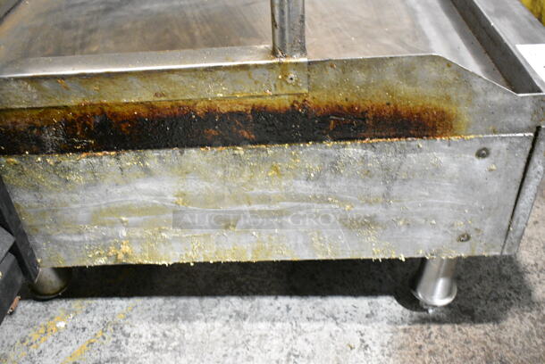 Bakers Pride Stainless Steel Commercial Countertop Natural Gas Powered Flat Top Griddle.  - Image 6 of 6