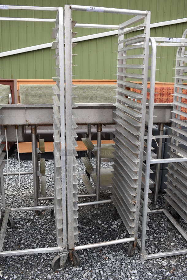 Lockwood Metal Commercial Pan Transport Rack on Commercial Casters. 22x27x69 - Image 2 of 4