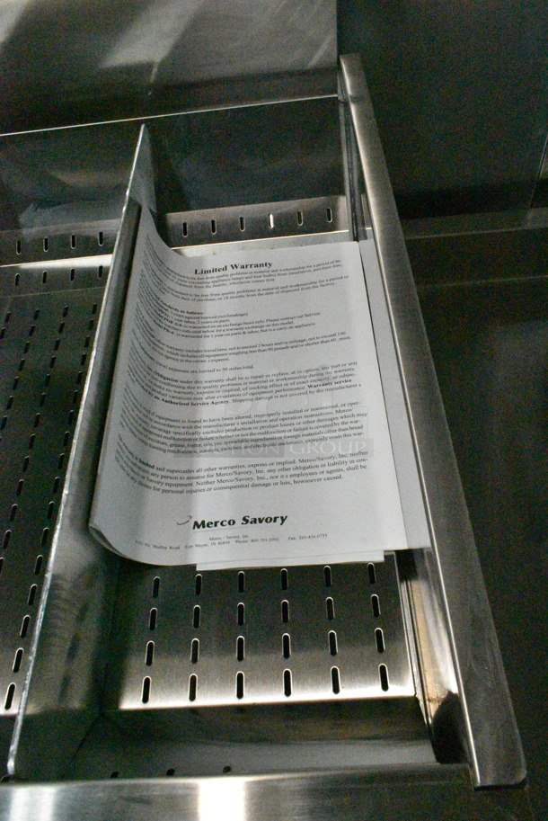 BRAND NEW! Merco Savory 27000 Stainless Steel Commercial Countertop Dumping Station. 208 Volts, 1 Phase.  - Image 5 of 7