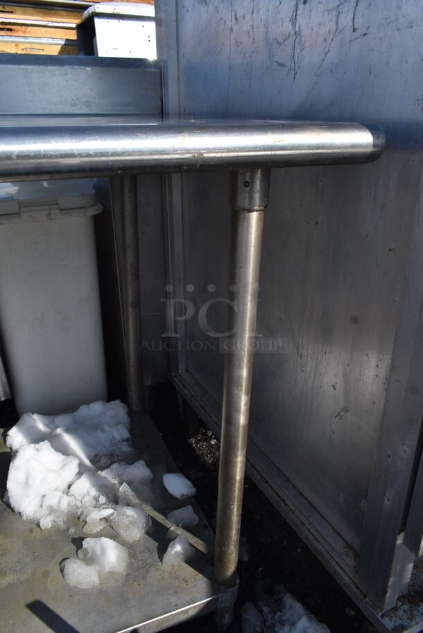 Stainless Steel Commercial Table w/ Metal Under Shelf and Back Splash. - Image 4 of 5