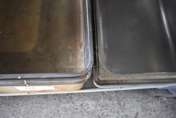 6 Various Metal Full Size Bins; 4 Steam Table Drop Ins, Chafing Dish Bin and Drop In Bin. Includes 13x21x6. 6 Times Your Bid! - Image 5 of 5